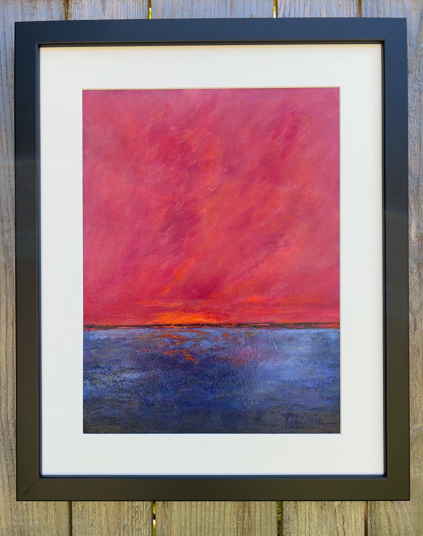 Aural Distance | 12"x16" Painting in 16"x20" Frame