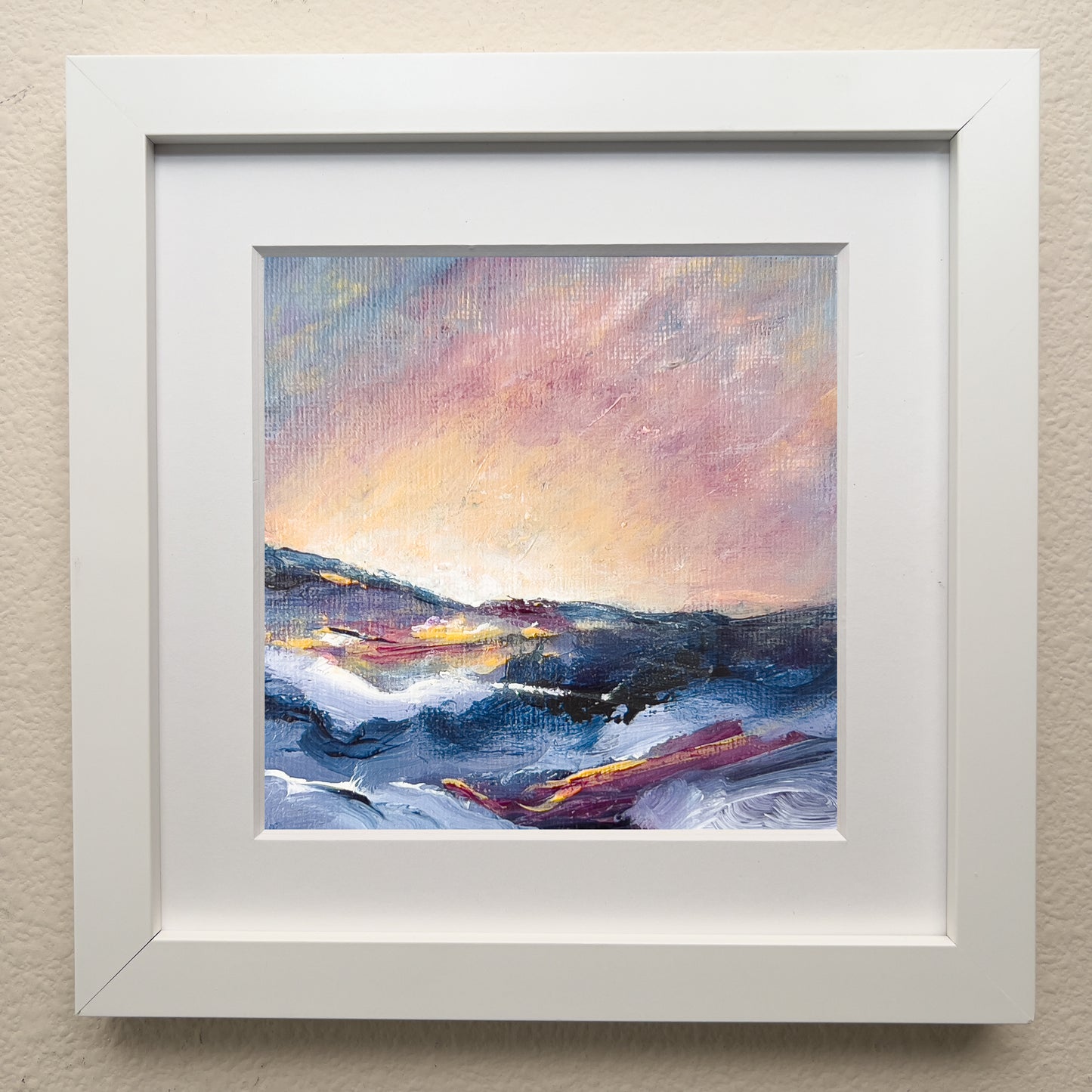 Exploration Quartet 3 | 6"x6" Painting in 9"x9" Frame