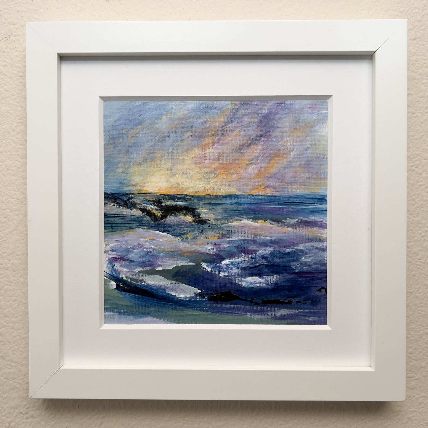 Exploration Quartet 4 | 6"x6" Painting in 9"x9" Frame