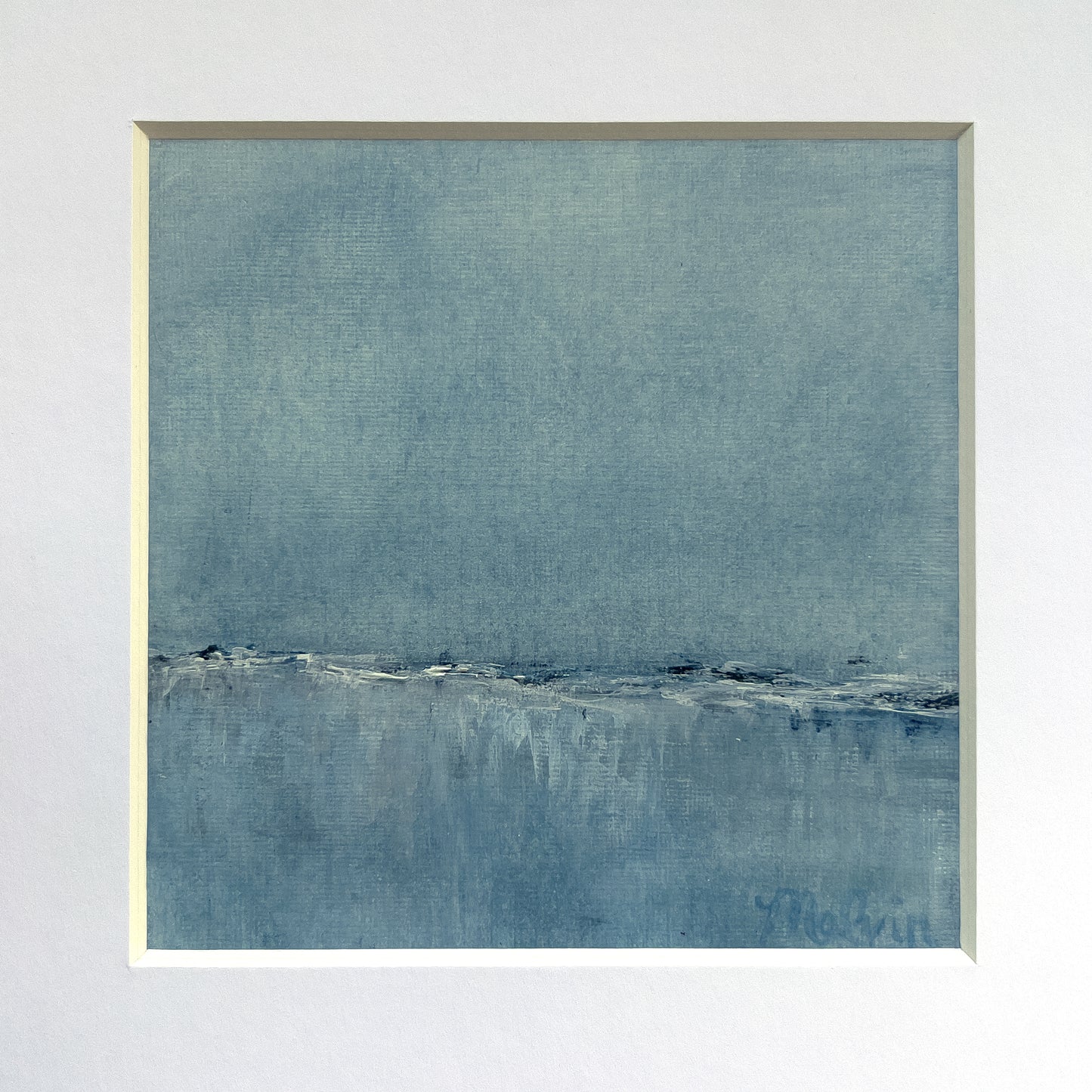 Déjalo nevar | Pintura de 5,5" x 5,5" en tapete de 8"x8"