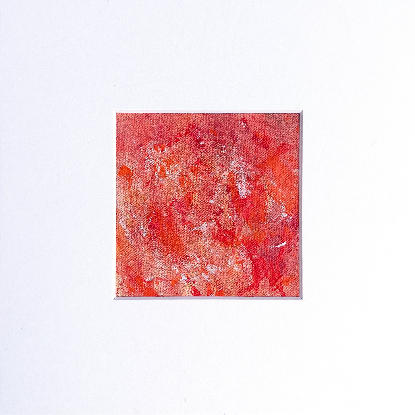 Polyphonic Fantasy 10 | 3.5" x 3.5" Painting in 9"x9" Frame with 8"x8" Mat