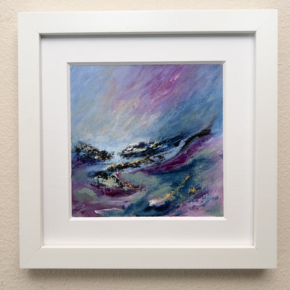 Exploration Quartet 2 | 6"x6" painting in 9"x9" frame