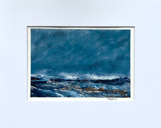 Ocean Song | 5"x7" Painting in 9.5"x11.5" Frame